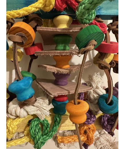 Parrot-Supplies Leather & Sisal Invader XL Parrot Toy Parrot-Supplies Leather & Sisal Invader XL Parrot Toy